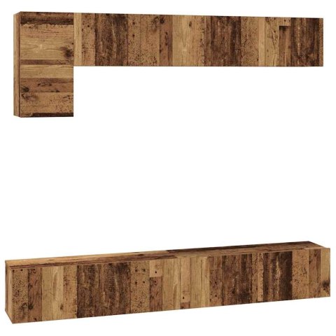 Zestaw szafek RTV 5 pcs Stare drewno 100 x 30 x 30 cm Lumarko!