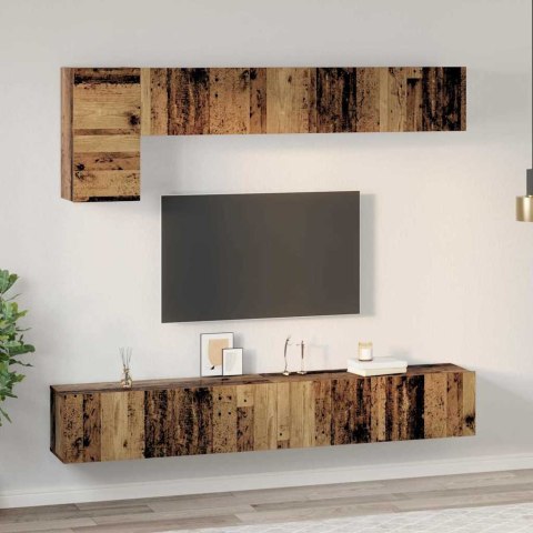 Zestaw szafek RTV 5 pcs Stare drewno 100 x 30 x 30 cm Lumarko!