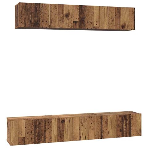 Zestaw szafek RTV 5 pcs Stare drewno 100 x 30 x 30 cm Lumarko!