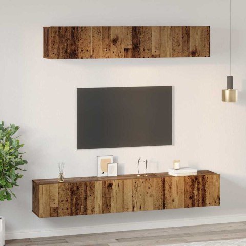 Zestaw szafek RTV 5 pcs Stare drewno 100 x 30 x 30 cm Lumarko!