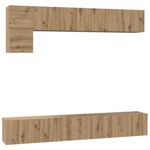 Zestaw szafek RTV 5 pcs dąb artisan 100 x 30 x 30 cm Lumarko!
