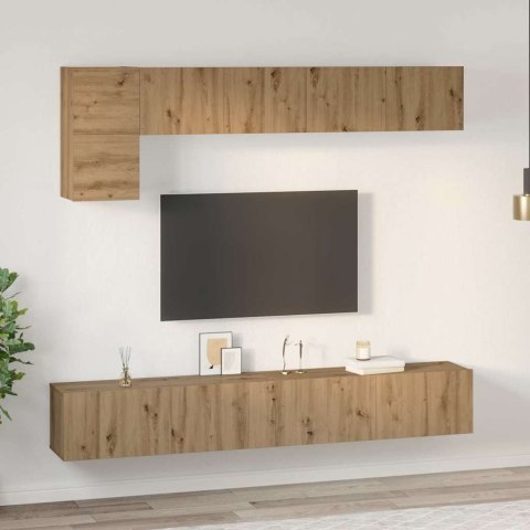 Zestaw szafek RTV 5 pcs dąb artisan 100 x 30 x 30 cm Lumarko!