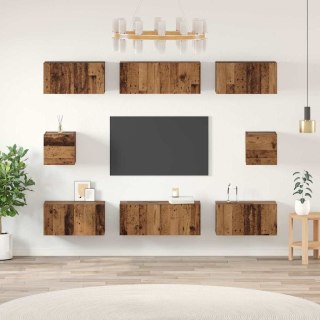 Zestaw szafek RTV 8 pcs Stare drewno Średni 30,5 x 30 x 30 cm Lumarko!
