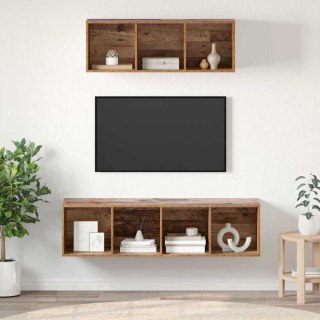 Zestaw szafek RTV 2 pcs Stare drewno 37 x 37 x 142.5 cm Lumarko!