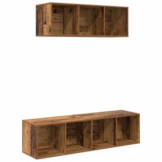 Zestaw szafek RTV 2 pcs Stare drewno 37 x 37 x 142.5 cm Lumarko!