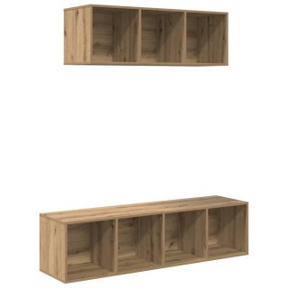Zestaw szafek RTV 2 pcs dąb artisan 37 x 37 x 142.5 cm Lumarko!