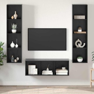 Zestaw szafek RTV 3 pcs Czarny dąb 37 x 37 x 142.5 cm Lumarko!