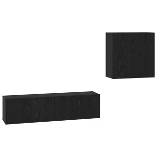Zestaw szafek RTV 4 pcs Czarny dąb 120 x 30 x 30 cm Lumarko!