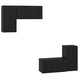 Zestaw szafek RTV 4 pcs Czarny dąb 60 x 30 x 30 cm Lumarko!