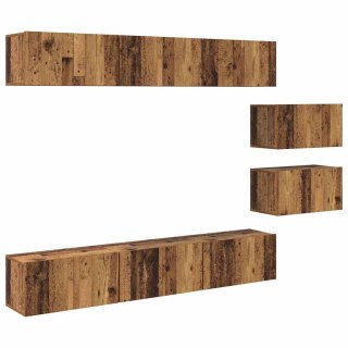Zestaw szafek RTV 8 pcs Stare drewno 60 x 30 x 30.5 cm Lumarko!