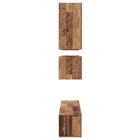 Zestaw szafek RTV 8 pcs Stare drewno 80 x 30 x 30 cm Lumarko!