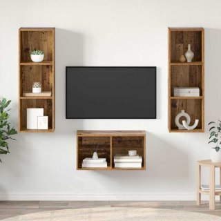 Zestaw szafek RTV Stare drewno 37 x 37 x 107 cm Lumarko!
