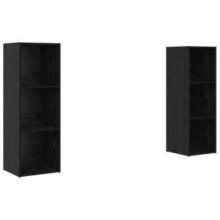 Zestaw szafek RTV 2 pcs Czarny dąb 107 x 35 x 37 cm Lumarko!