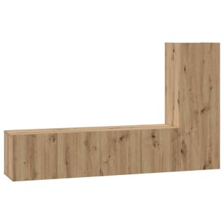 Zestaw szafek RTV 3 pcs dąb artisan 150.5 x 30 x 90 cm Lumarko!