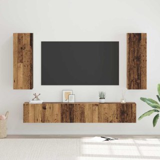 Zestaw szafek RTV 4 pcs Stare drewno 30.5 x 30 x 90 cm Lumarko!