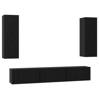 Zestaw szafek RTV 5 pcs Czarny dąb Średni 30.5 x 30 x 90 cm Lumarko!