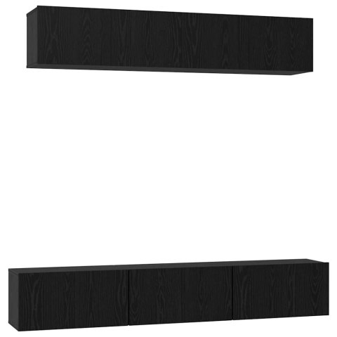 Zestaw szafek RTV 6 pcs Czarny dąb 100 x 30 x 30 cm Lumarko!