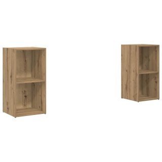 Zestaw szafek RTV 2 pcs dąb artisan 72 x 35 x 36.5 cm Lumarko!