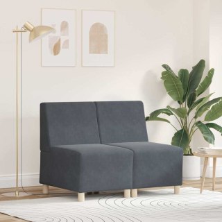 VidaXL Modułowa sofa bez podłokietników 2 pcs Ciemnoszary