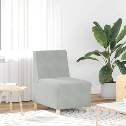 VidaXL Modułowa sofa bez podłokietników 3 pcs Jasnoszary
