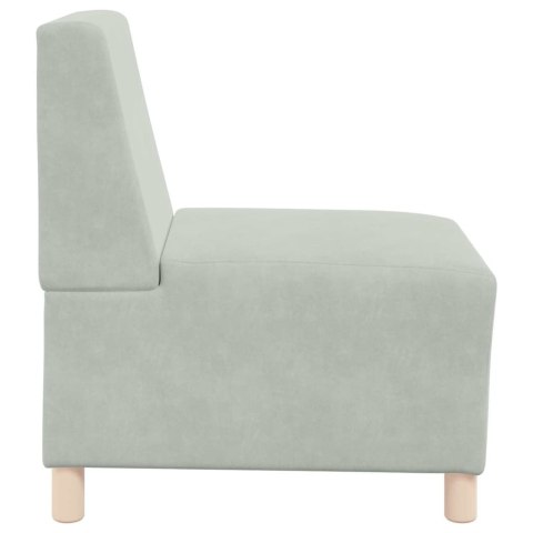 VidaXL Modułowa sofa bez podłokietników 3 pcs Jasnoszary