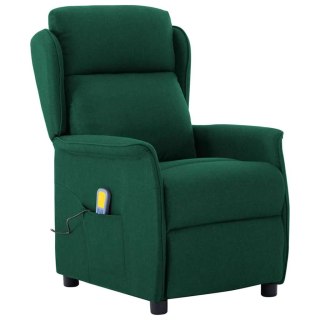 Fotel do masażu w ciemnozielonym materiale Lumarko!