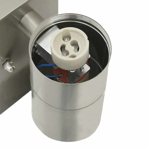 Kinkiety zewnętrzne 2 szt. Srebrna stal nierdzewna IP44 Lumarko!