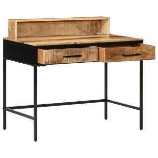 Stolik konsolowy 100x55x75 cm z litego surowego drewna mango Lumarko!