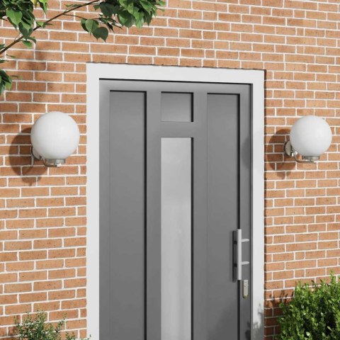 Zewnętrzne Lampy Ścienne 2 sztuki Srebrny Stal Nierdzewna IP44 Lumarko!