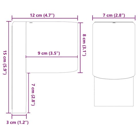 kinkiety zewnętrzne 2 sztuki Czarny Stal nierdzewna IP44 Lumarko!
