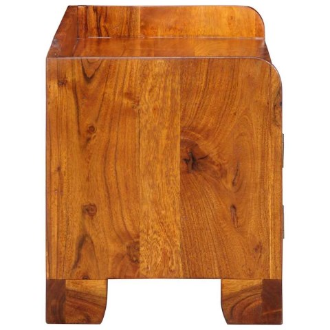 Ławka na buty vidaXL 90x35x40 cm z litego drewna akacjowego Lumarko!