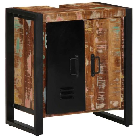 Szafka łazienkowa Wielokolorowa 55x35x60 cm Lite drewno z odzysku Lumarko!