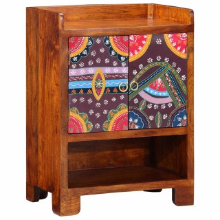 Szafka na buty 55x35x75 cm z litego drewna akacjowego Lumarko!