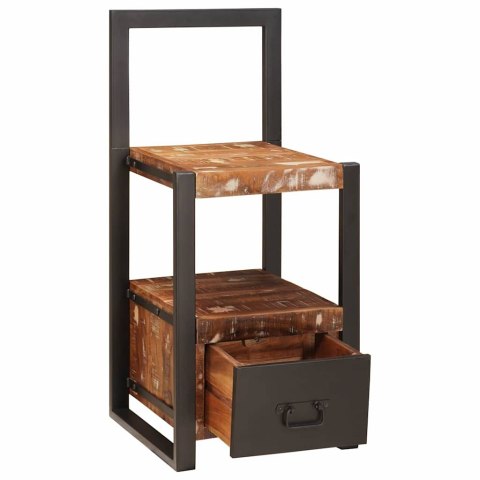 Wieszak na ciuchy Wielokolorowy 40x40x90 cm Solidne drewno z recyklingu Lumarko!