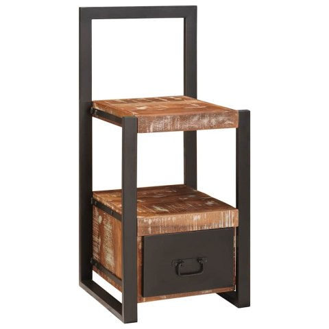 Wieszak na ciuchy Wielokolorowy 40x40x90 cm Solidne drewno z recyklingu Lumarko!