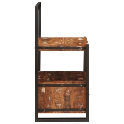 Wieszak na ciuchy Wielokolorowy 40x40x90 cm Solidne drewno z recyklingu Lumarko!