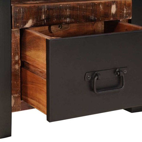 Wieszak na ciuchy Wielokolorowy 40x40x90 cm Solidne drewno z recyklingu Lumarko!