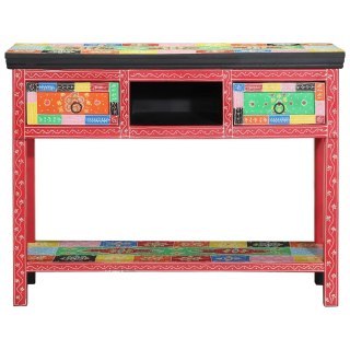 Konsolowy stoliczek vidaXL w różnych kolorach, 100x30x75 cm, z litego drewna mango Lumarko!