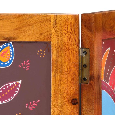 Dzielnik Pokoju 3 Panele Brązowy 35x1.5x160 cm Solidne Drewno Akacja Lumarko!