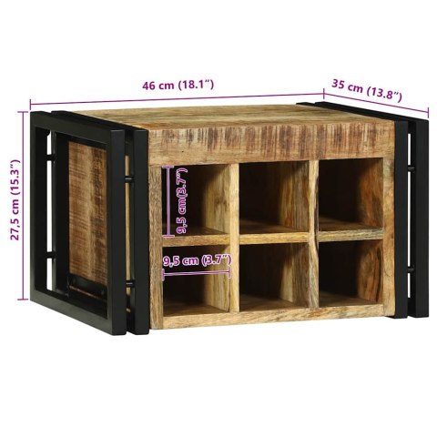 Komoda na wino 46x35x27.5 cm Solidne Drewno Surowe Mango Lumarko!