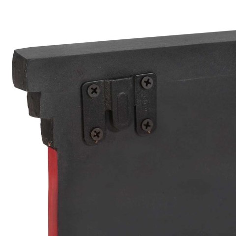 Montażowy wieszak na płaszcze z 4 haczykami 80x25x2 cm z solidnego drewna mango i materiału inżynieryjnego Lumarko!