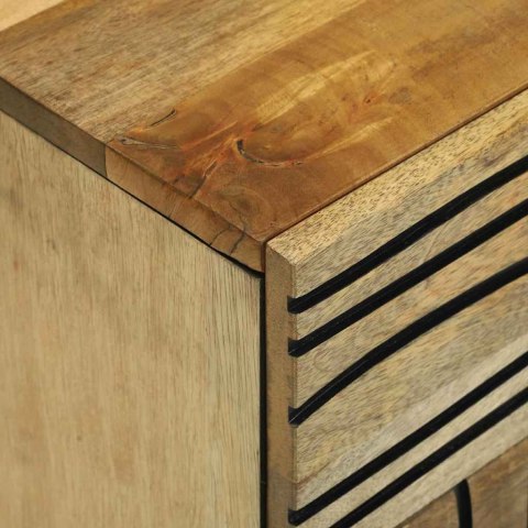 Nocna szafka 50x33x60 cm z litego drewna mango Lumarko!