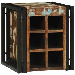 Stojak na wino 34.5x35x39 cm z Solidnego drewna z odzysku Lumarko!