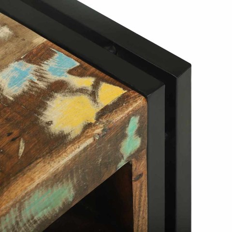 Stojak na wino 34.5x35x39 cm z Solidnego drewna z odzysku Lumarko!