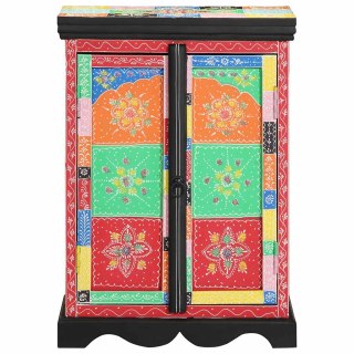 Stolik Konsolowy Wielokolorowy 50x30x75 cm z Drewna Mango Lumarko!