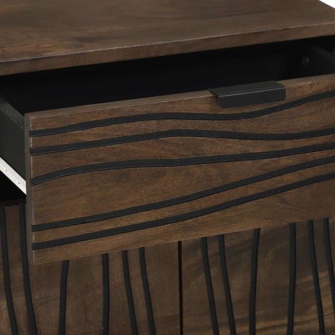 Stolik nocny - 50x33x60 cm, wykonany z litego drewna mango Lumarko!