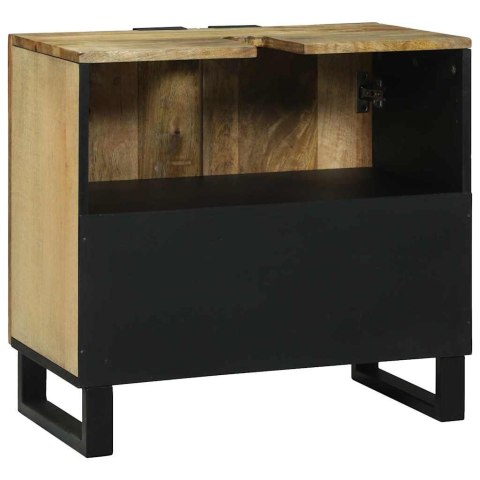 VidaXL Szafka pod umywalkę z półką z drzwiami Brązowy 62 x 33 x 58 cm