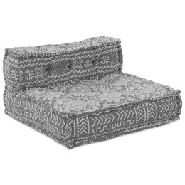 Jasnoszary modułowy puf 70x70x54 tkanina Lumarko!