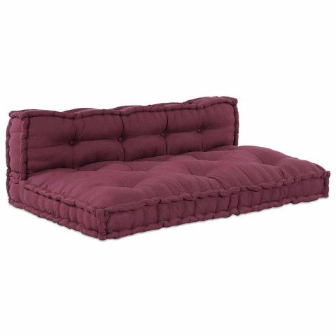 Poduszka do sofy paletowej 2 pcs Bordowy tkanina Lumarko!