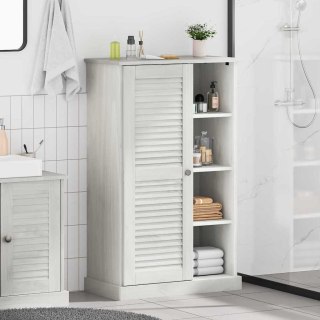 Szafka Łazienkowa Biały 68 x 34 x 110 cm Lite drewno sosnowe Lumarko!
